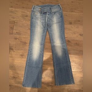 Diesel Blue Flare Wide Leg Denim